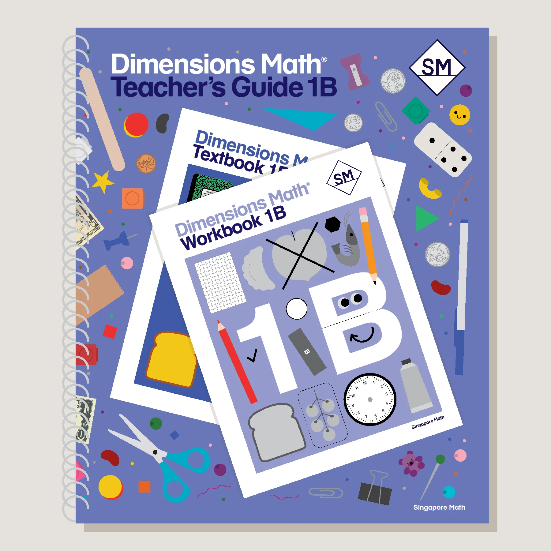 Dimensions Math Teacher's Guide 1B - Blemished