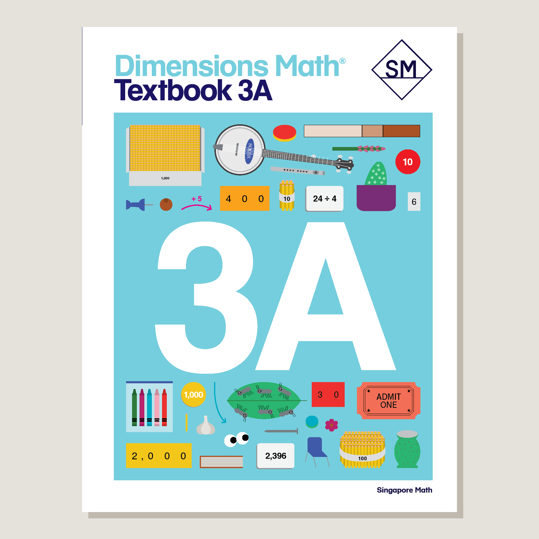Dimensions Math Textbook 3A - Blemished