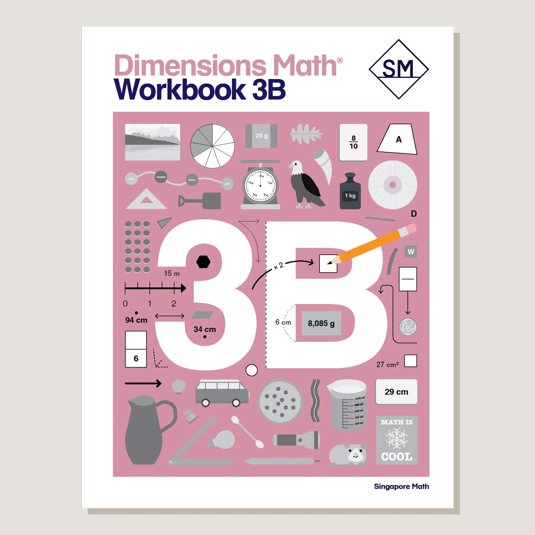Dimensions Math Workbook 3B - Blemished