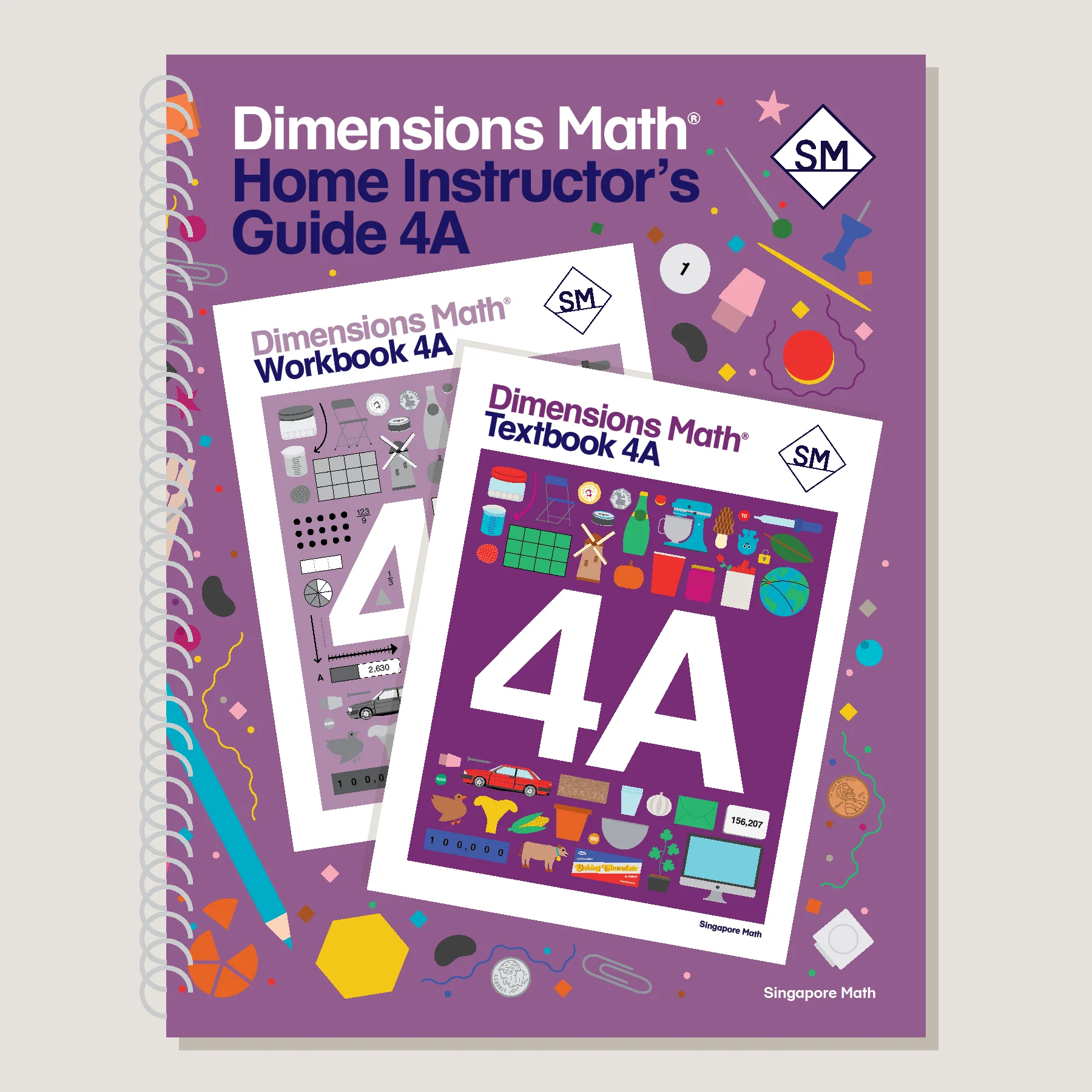 Dimensions Math Home Instructor's Guide 4A - Blemished