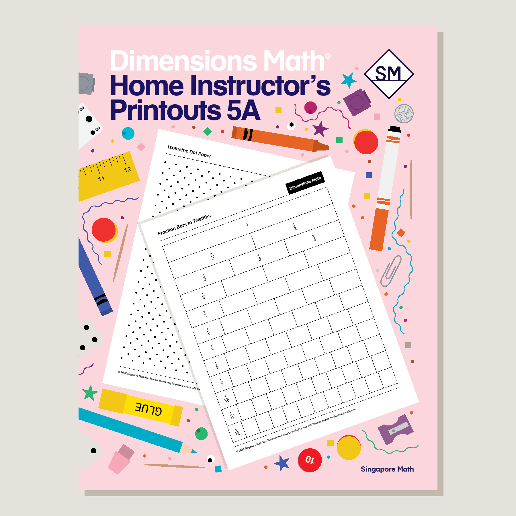 Dimensions Math Home Instructor's Printouts 5A - Blemished