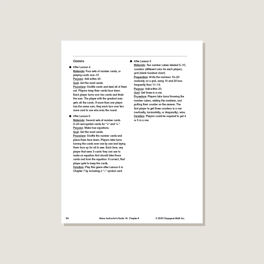 Dimensions Math Home Instructor's Guide 1A - Blemished - Image 4