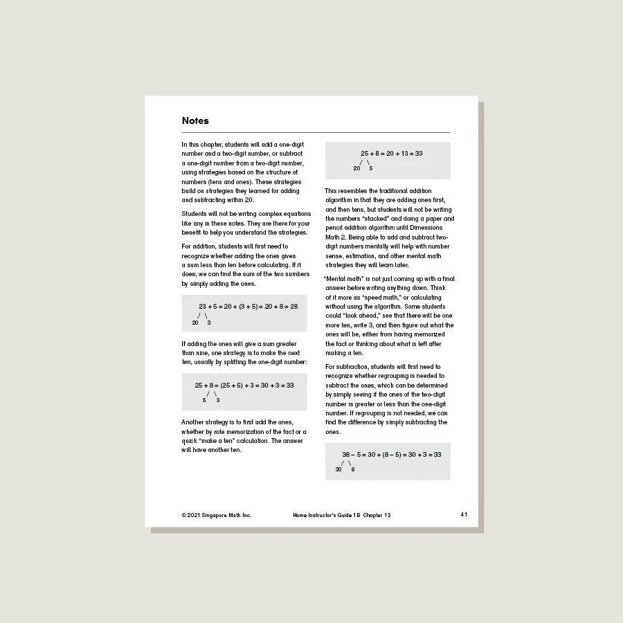 Dimensions Math Home Instructor's Guide 1B - Blemished - Image 4