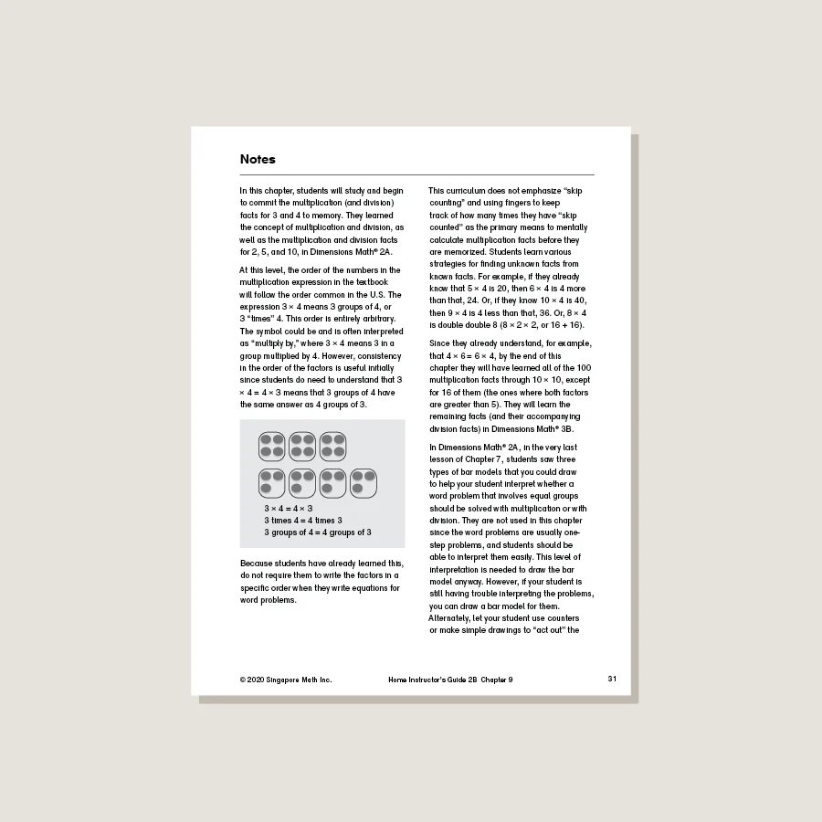 Dimensions Math Home Instructor's Guide 2A - Blemished - Image 3
