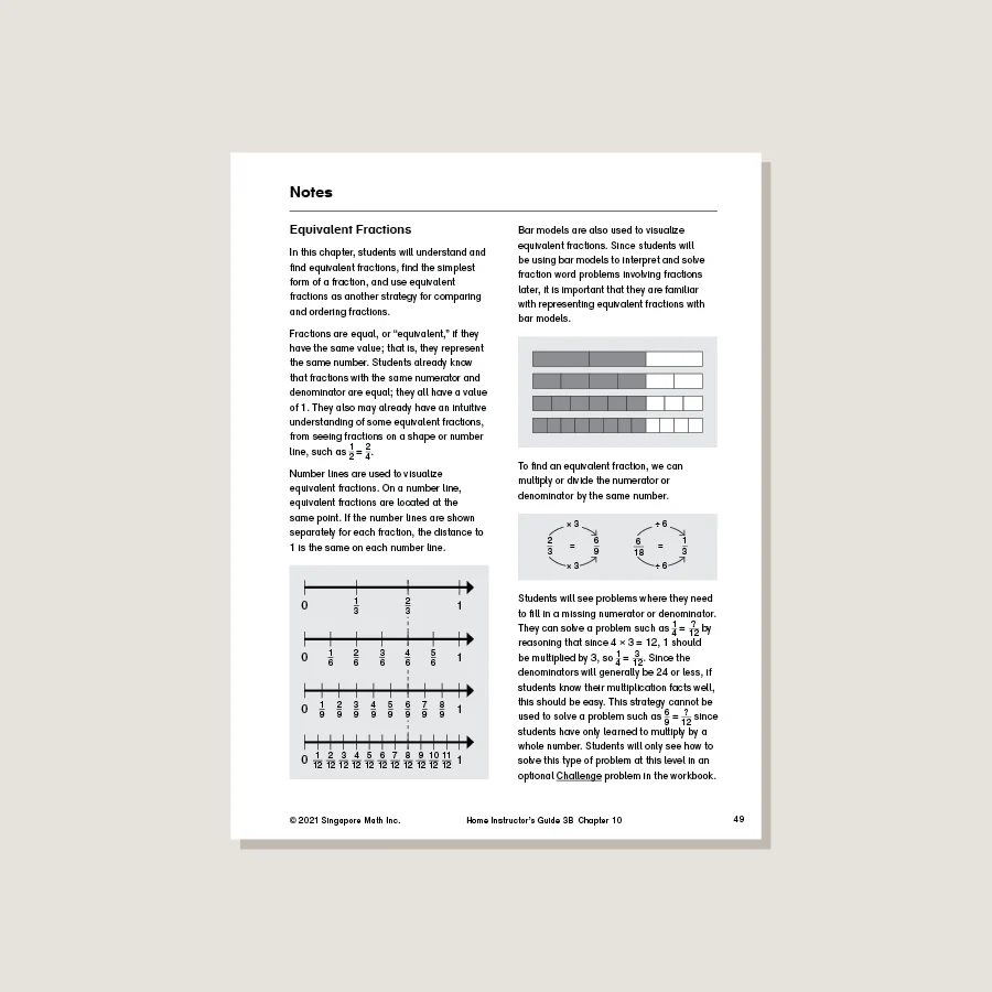 Dimensions Math Home Instructor's Guide 3B - Blemished - Image 3