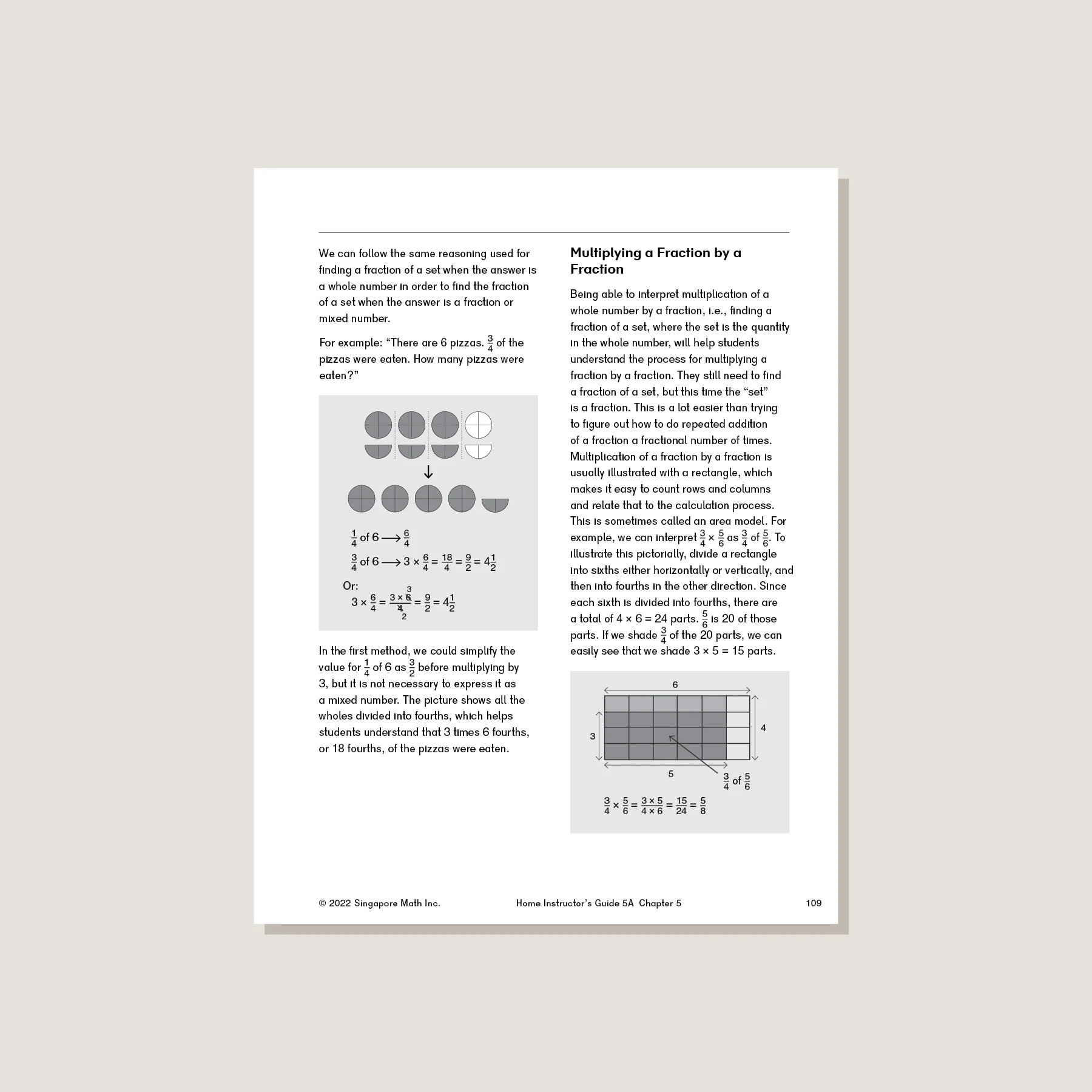 Dimensions Math Home Instructor's Guide 5A - Blemished - Image 3