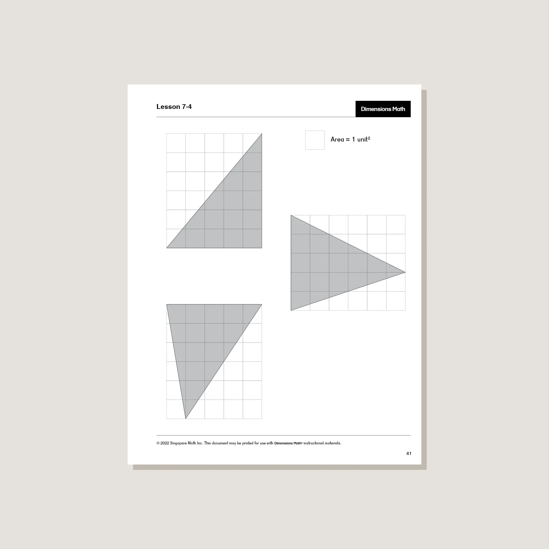 Dimensions Math Home Instructor's Printouts 5A - Image 2