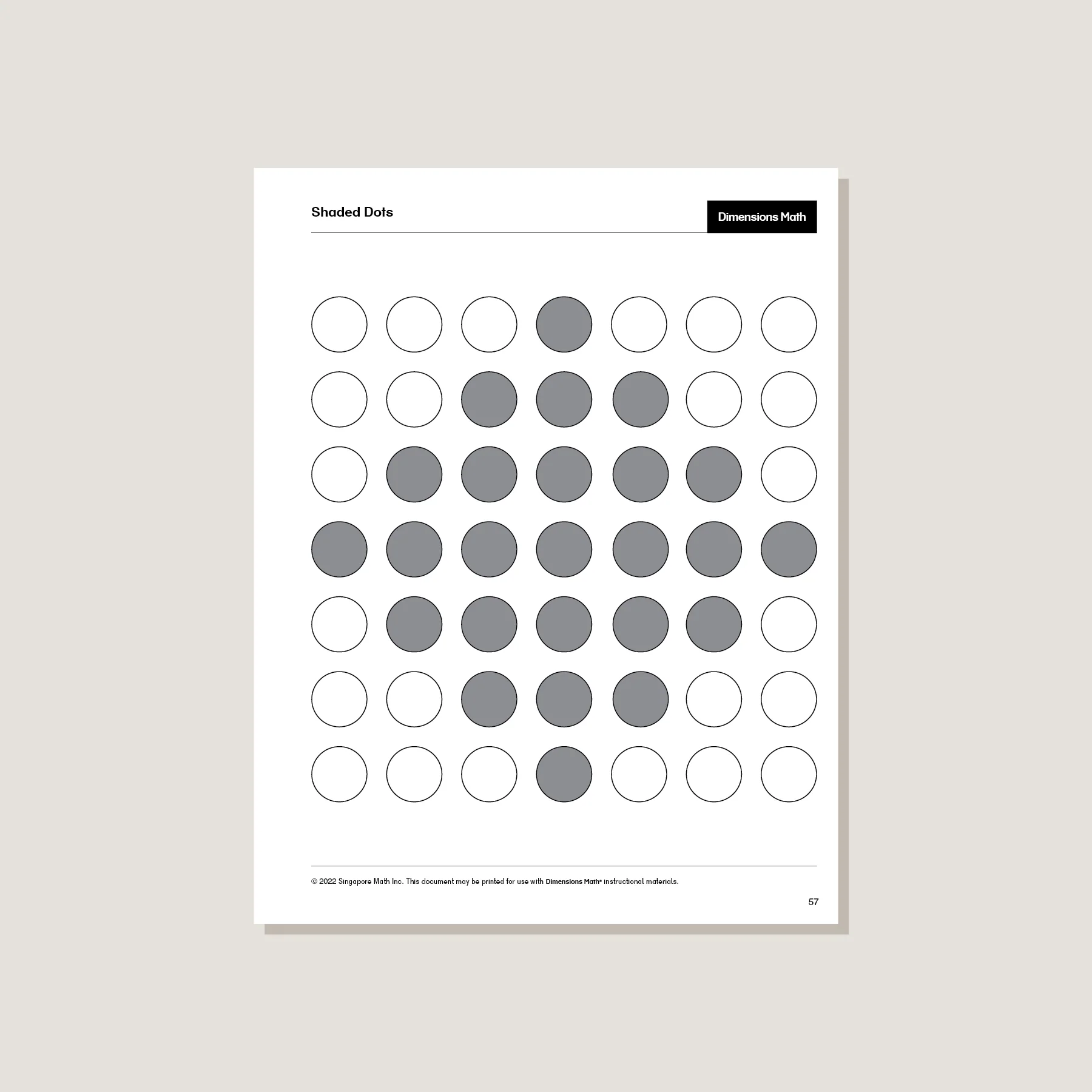 Dimensions Math Home Instructor's Printouts 5A - Blemished - Image 3