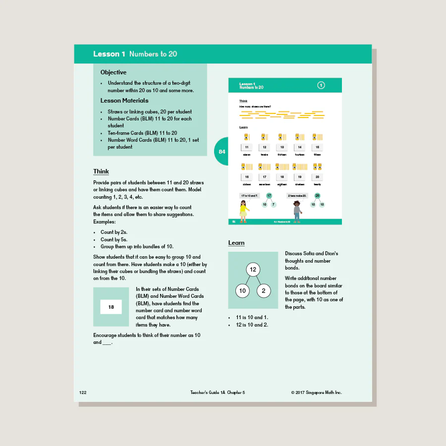 Dimensions Math Teacher's Guide 1A - Image 2