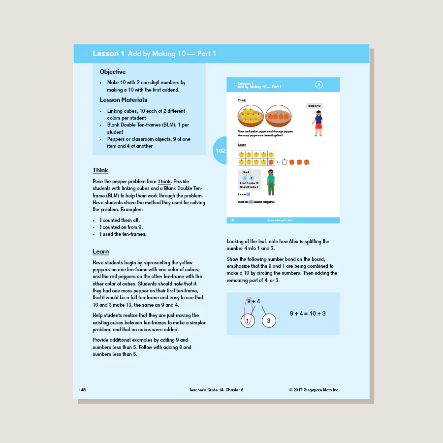 Dimensions Math Teacher's Guide 1A - Image 4