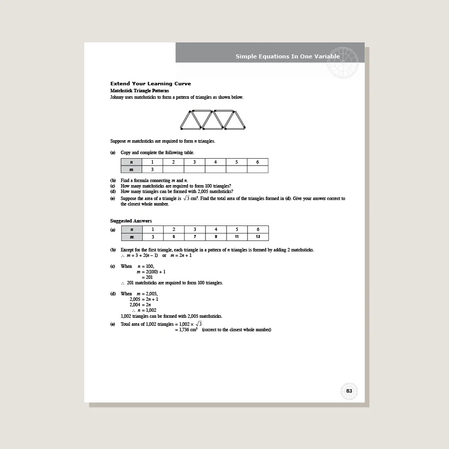 Dimensions Math Teaching Notes and Solutions 7A - Image 4