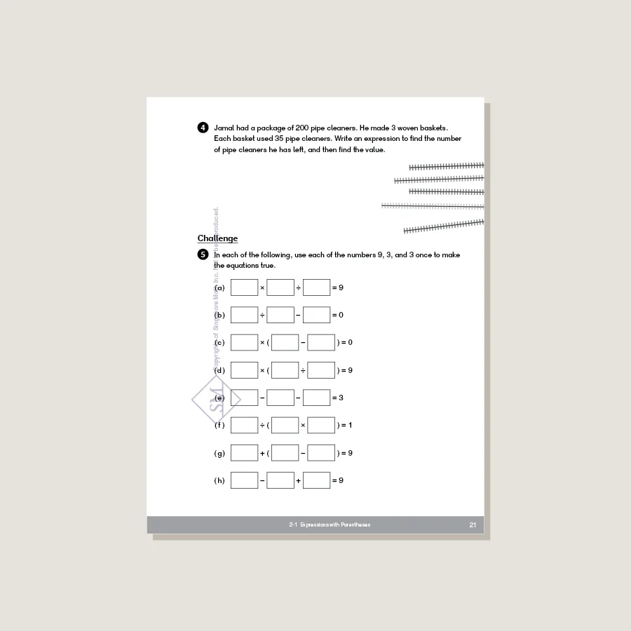 Dimensions Math Workbook 5A - Blemished - Image 4