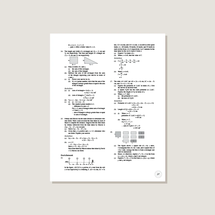 Dimensions Math Workbook Solutions 7A - Image 2