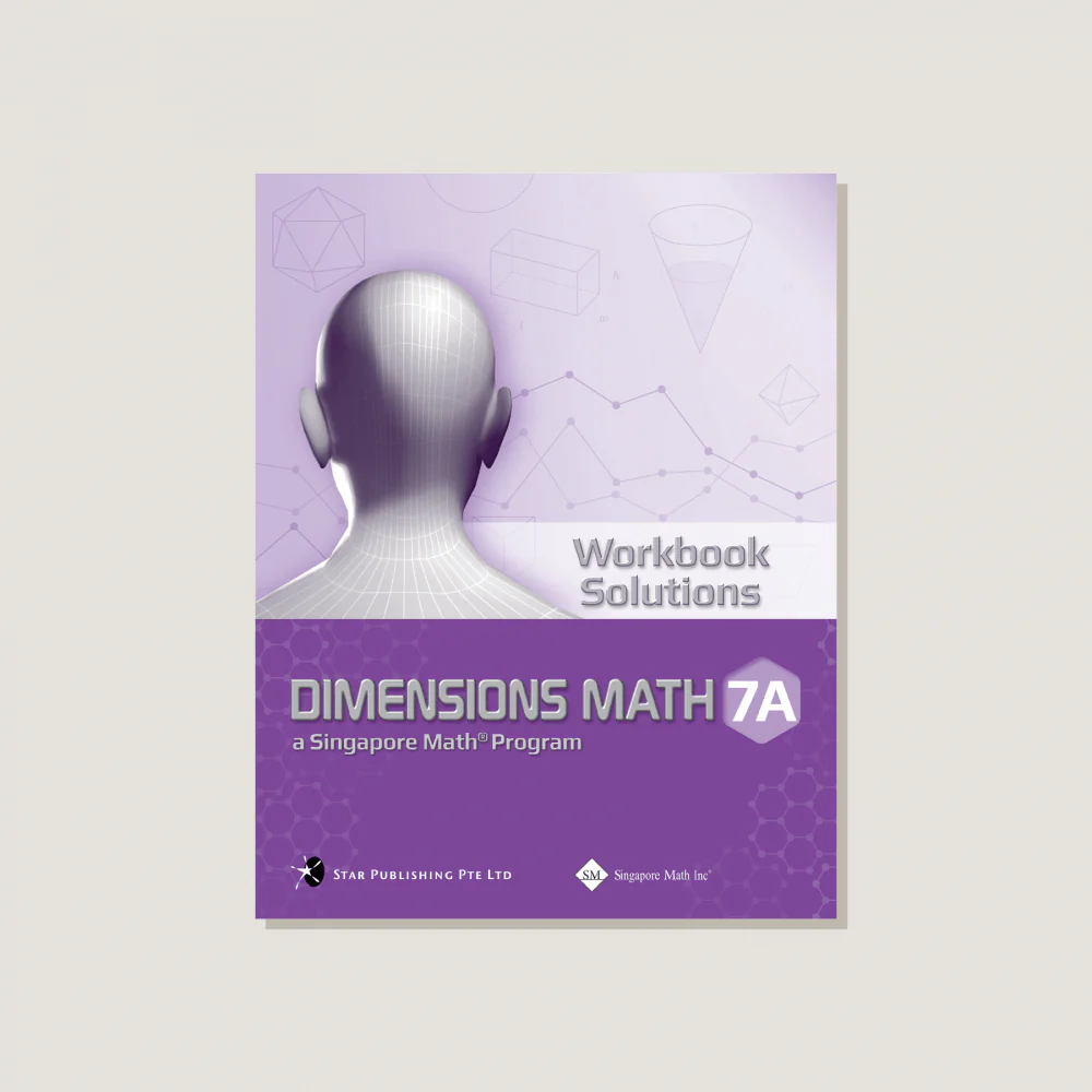 Dimensions Math Workbook Solutions 7A - Blemished