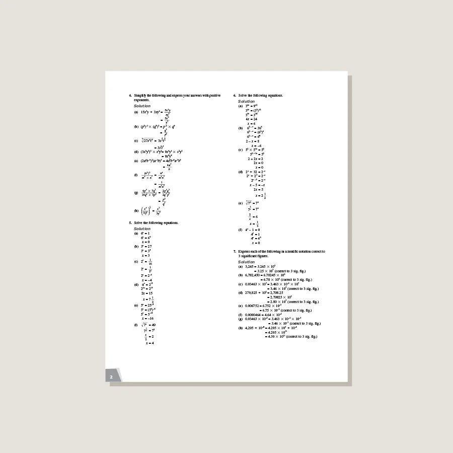 Dimensions Math Workbook Solutions 8A - Image 3