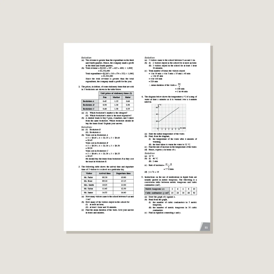 Dimensions Math Workbook Solutions 8B - Image 3