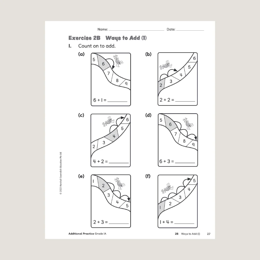 Primary Mathematics Additional Practice 1A (2022 Edition) - Blemished - Image 4