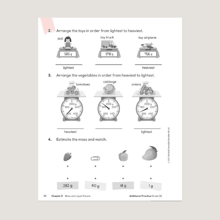 Primary Mathematics Additional Practice 3B (2022 Edition) - Blemished - Image 3