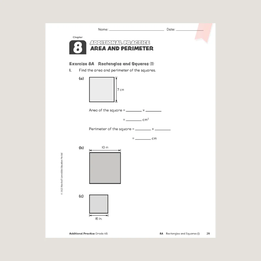 Primary Mathematics Additional Practice 4B (2022 Edition) - Blemished - Image 2