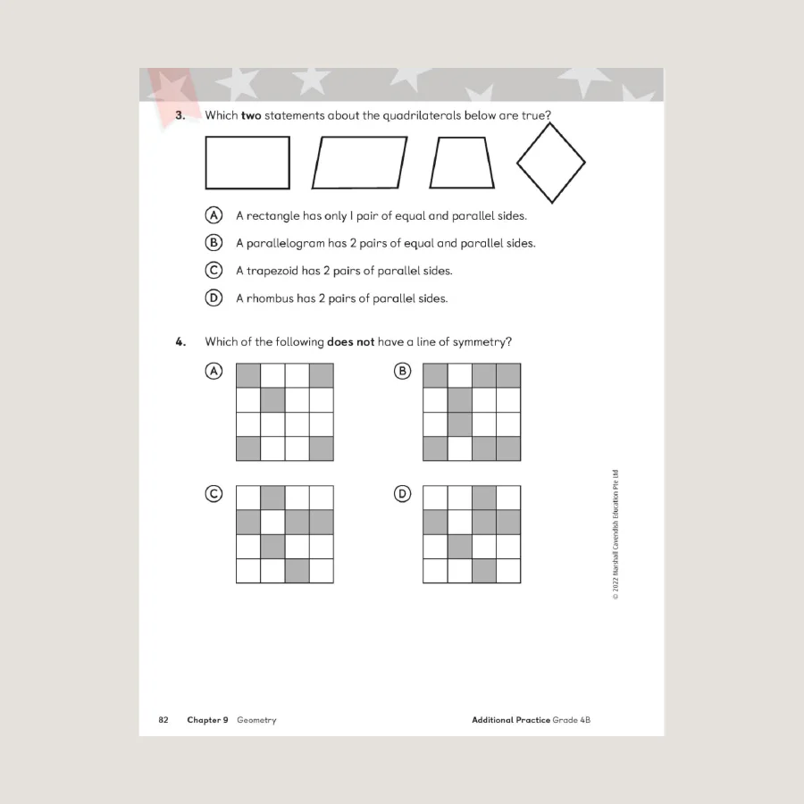 Primary Mathematics Additional Practice 4B (2022 Edition) - Blemished - Image 4
