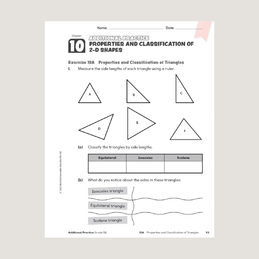 Primary Mathematics Additional Practice 5B (2022 Edition) - Blemished - Image 2
