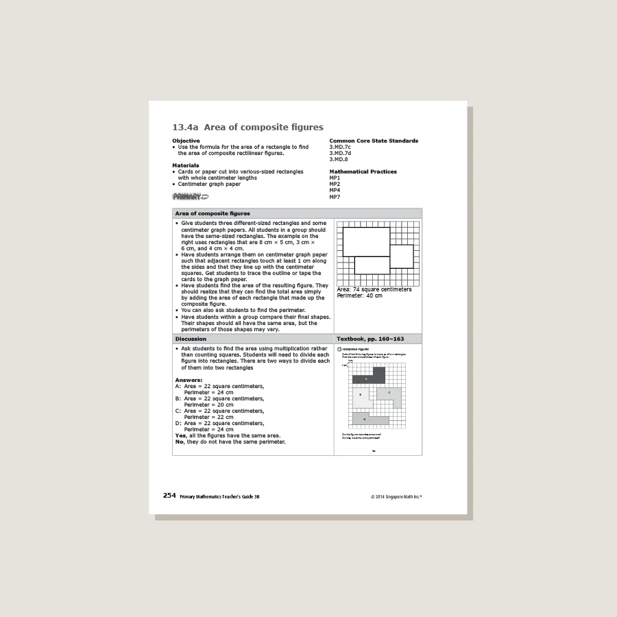 Primary Mathematics Common Core Edition Teacher's Guide 3B - Blemished - Image 2