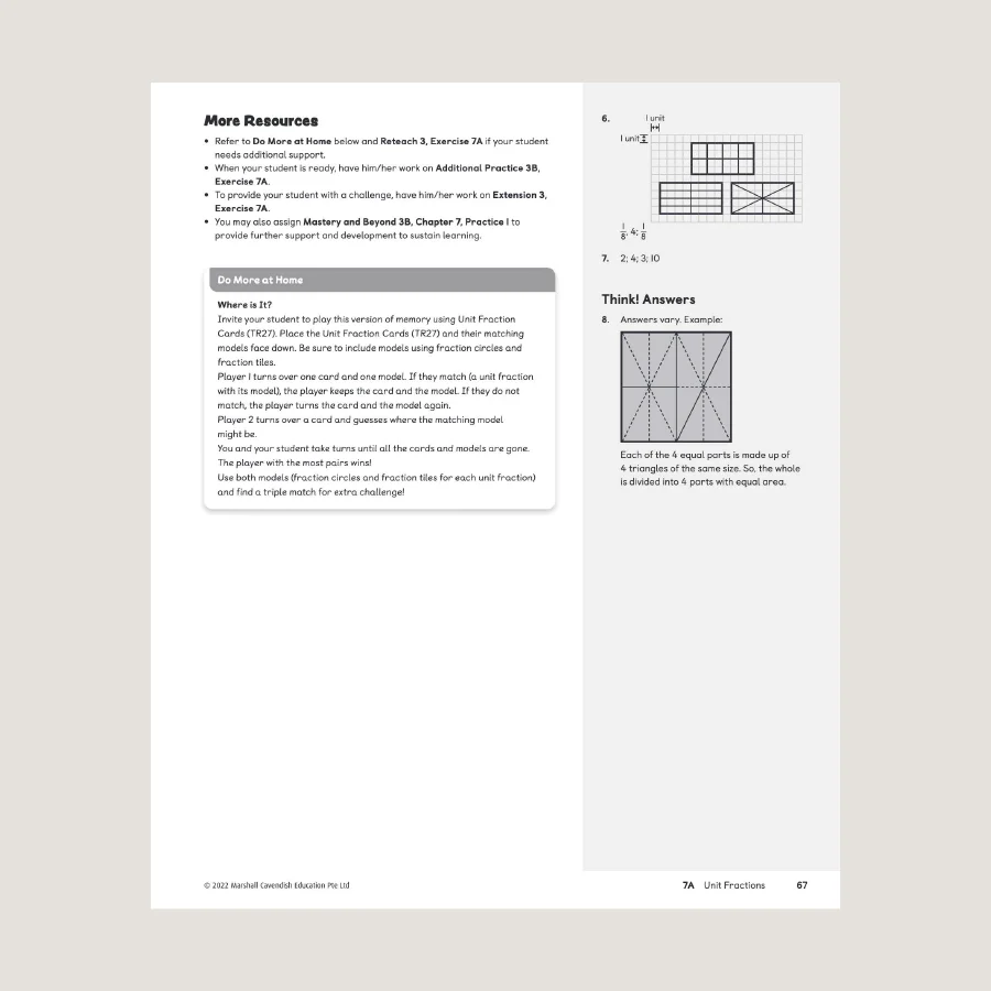 Primary Mathematics Home Instructor's Guide 3B (2022 Edition) - Image 3