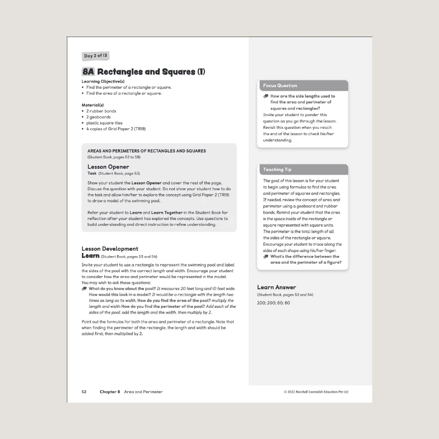Primary Mathematics Home Instructor's Guide 4B (2022 Edition) - Image 3