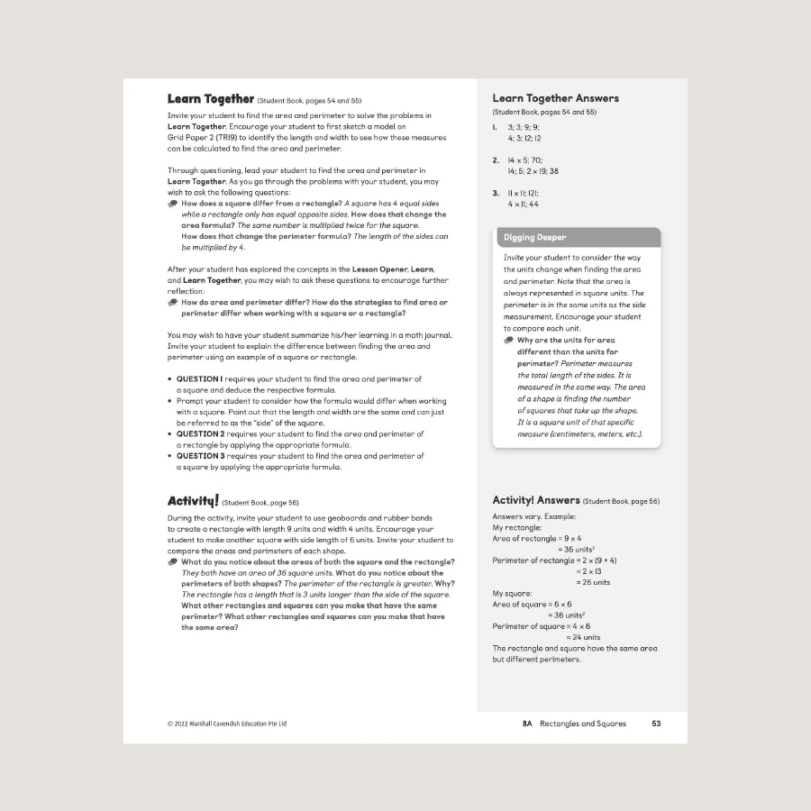 Primary Mathematics Home Instructor's Guide 4B (2022 Edition) - Image 4