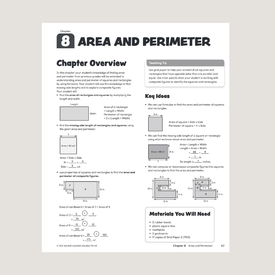 Primary Mathematics Home Instructor's Guide 4B (2022 Edition) - Blemished - Image 2