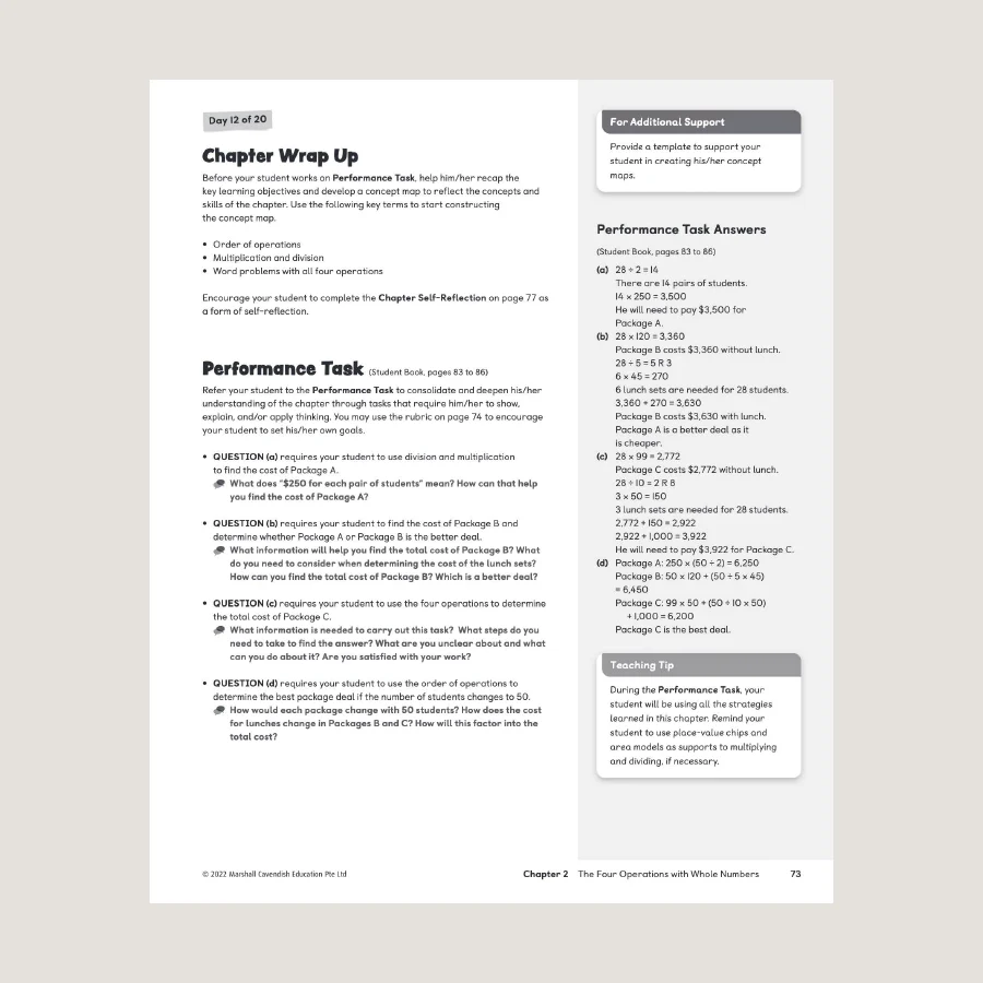 Primary Mathematics Home Instructor's Guide 5A (2022 Edition) - Blemished - Image 3