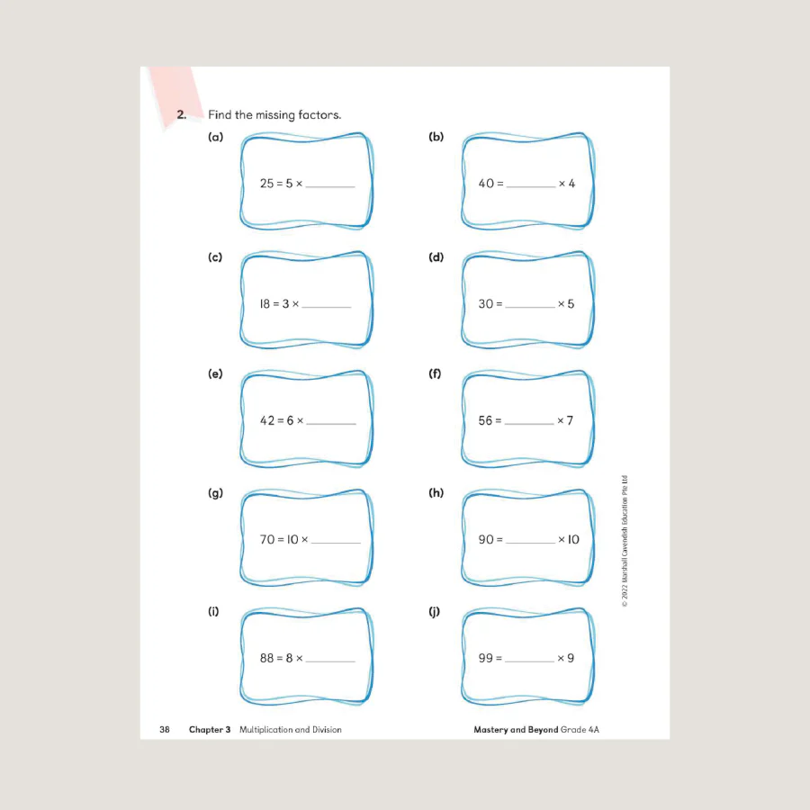Primary Mathematics Mastery and Beyond 4A (2022 Edition) - Blemished - Image 2