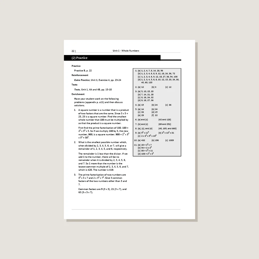 Primary Mathematics Standards Edition Home Instructor's Guide 5A - Blemished - Image 4