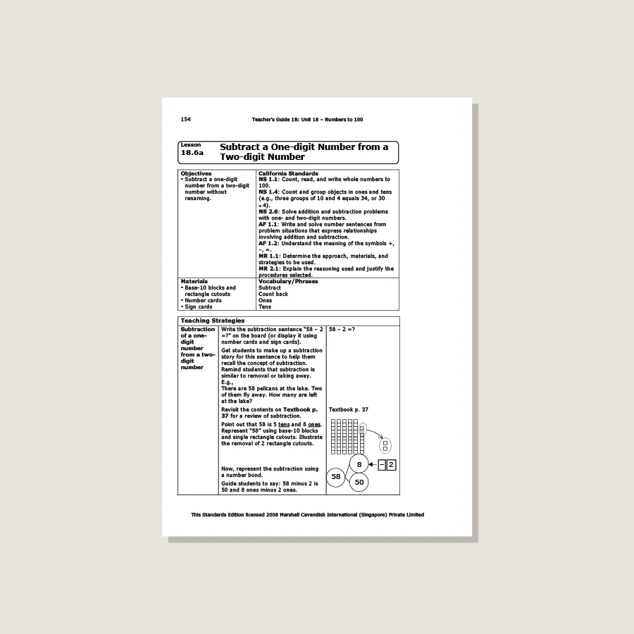 Primary Mathematics Standards Edition Teacher's Guide 1B - Image 3