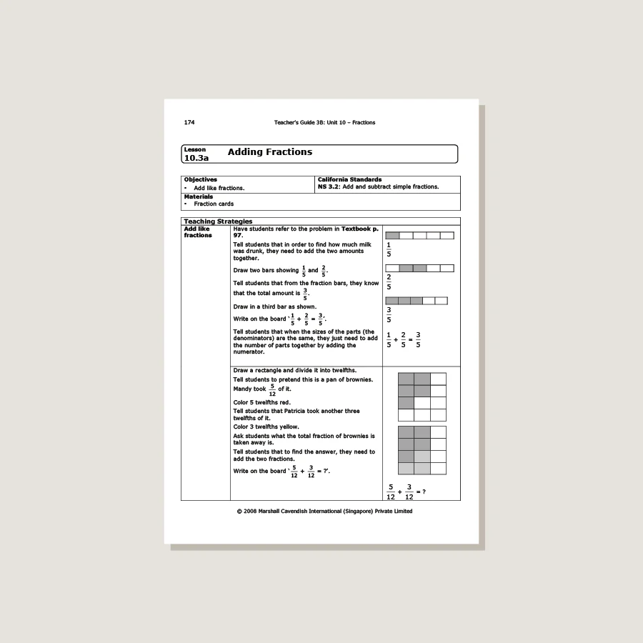 Primary Mathematics Standards Edition Teacher's Guide 3B - Image 4