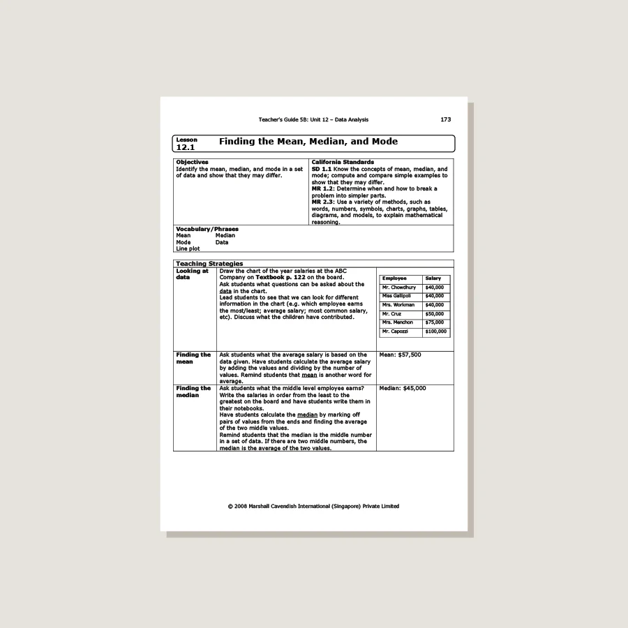Primary Mathematics Standards Edition Teacher's Guide 5B - Image 3
