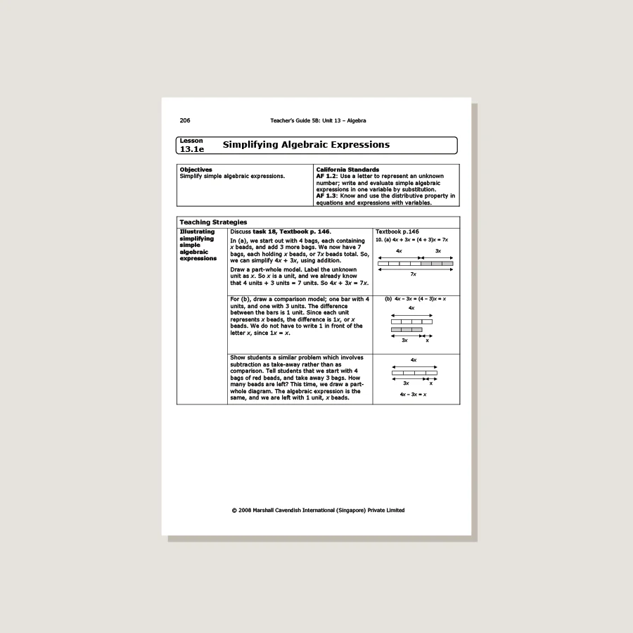 Primary Mathematics Standards Edition Teacher's Guide 5B - Blemished - Image 4