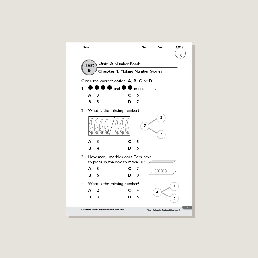 Primary Mathematics Standards Edition Tests 1A - Image 2