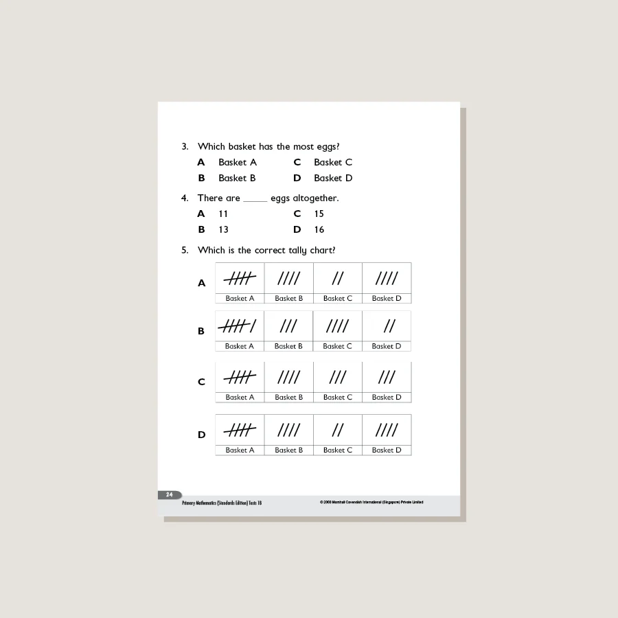 Primary Mathematics Standards Edition Tests 1B - Image 2