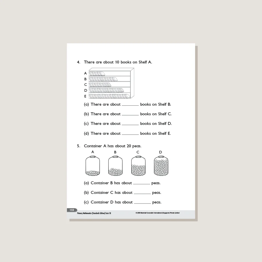 Primary Mathematics Standards Edition Tests 1B - Blemished - Image 4