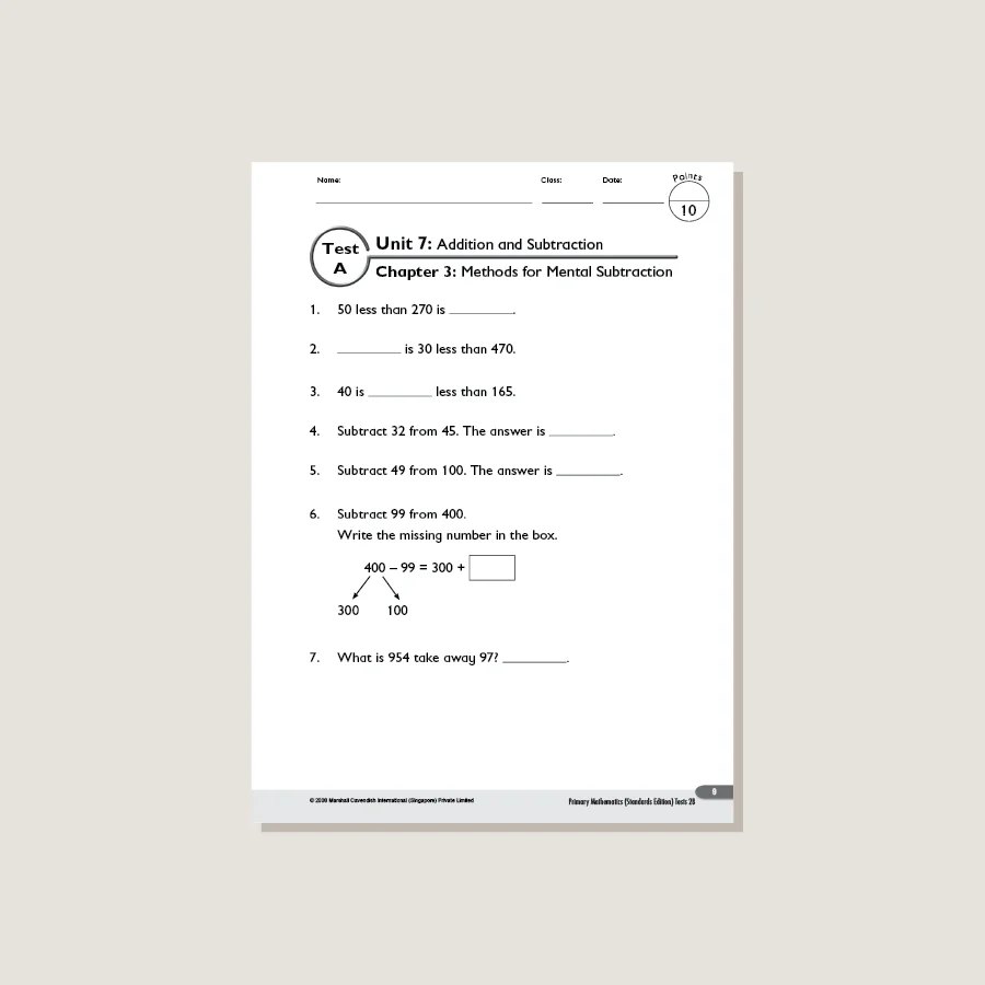 Primary Mathematics Standards Edition Tests 2B - Image 2