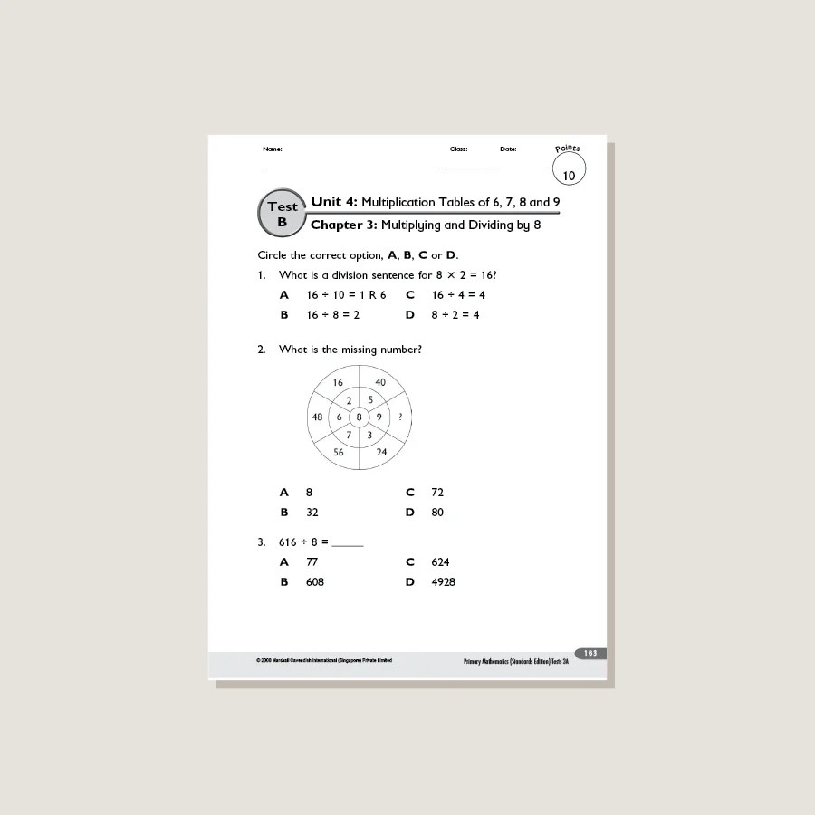 Primary Mathematics Standards Edition Tests 3A - Image 4
