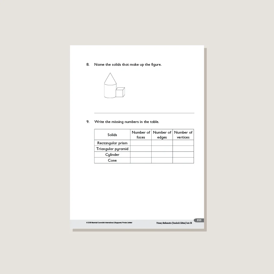 Primary Mathematics Standards Edition Tests 3B - Image 4