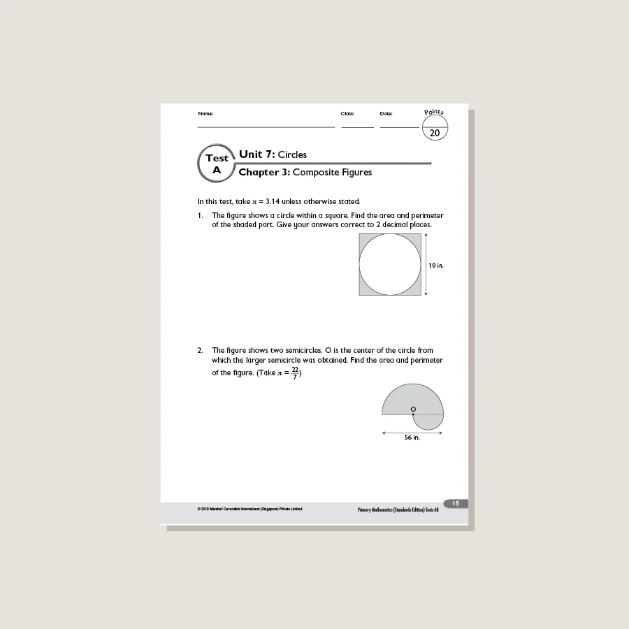 Primary Mathematics Standards Edition Tests 6B - Blemished - Image 2
