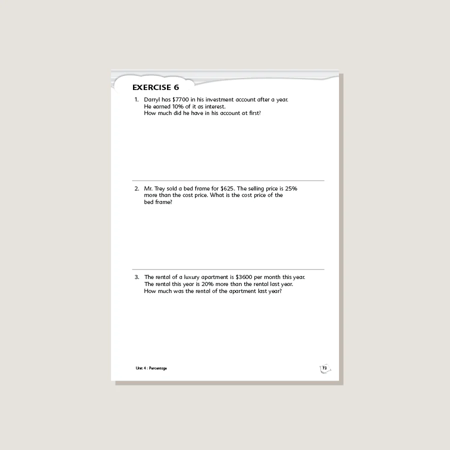 Primary Mathematics Standards Edition Workbook 6A - Blemished - Image 3