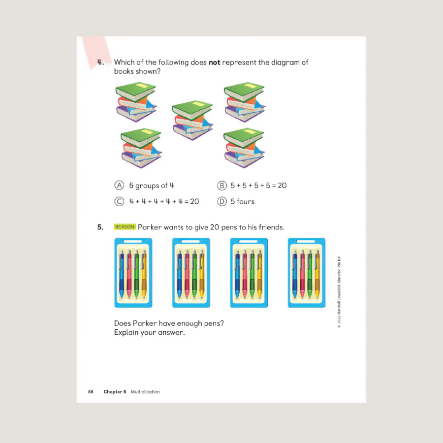 Primary Mathematics Student Book 2B (2022 Edition) - Blemished - Image 3