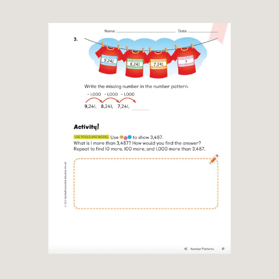 Primary Mathematics Student Book 3A (2022 Edition) - Blemished - Image 3