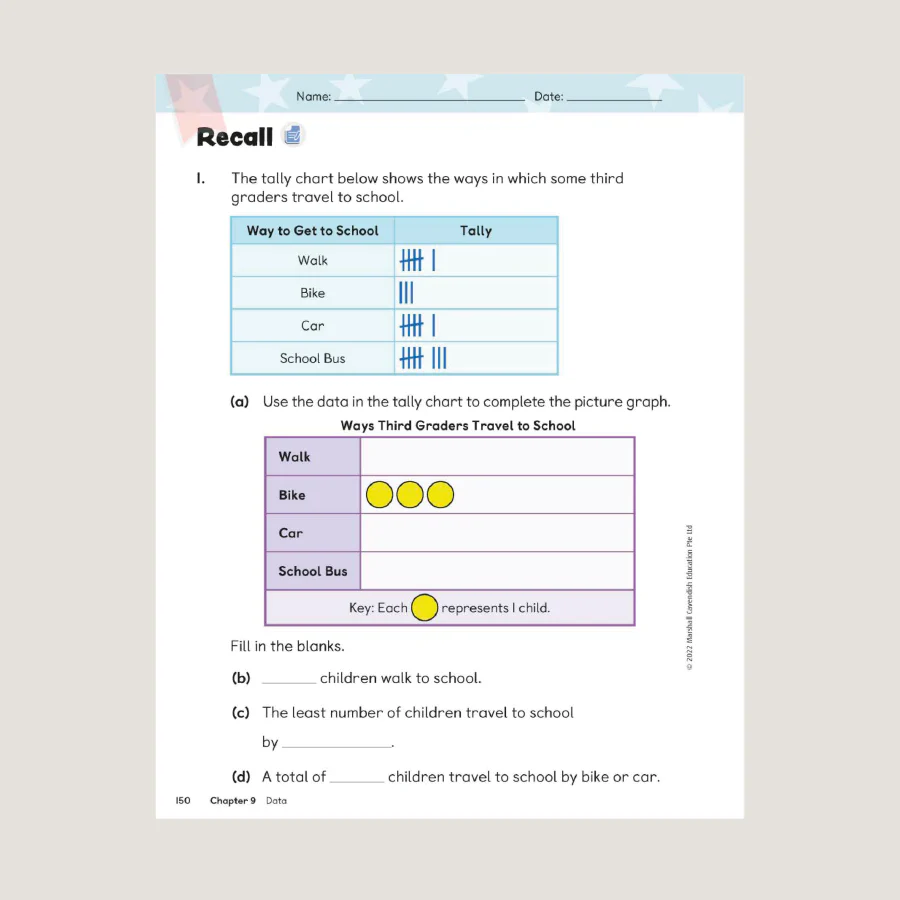 Primary Mathematics Student Book 3B (2022 Edition) - Blemished - Image 3