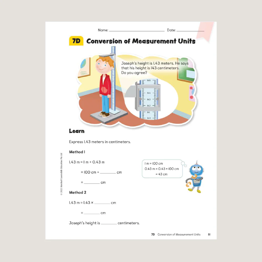 Primary Mathematics Student Book 5B (2022 Edition) - Image 2