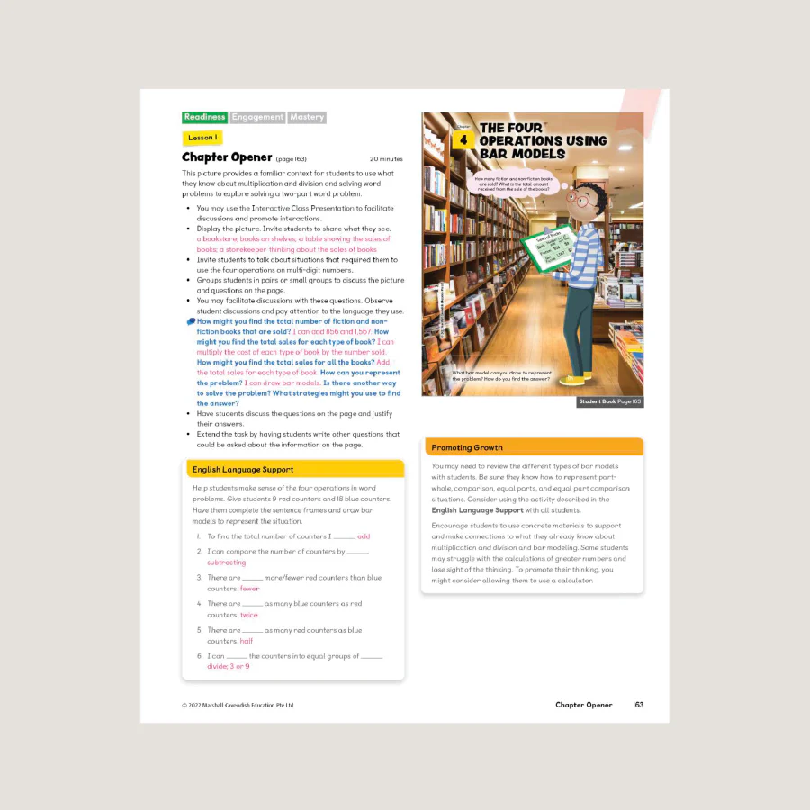 Primary Mathematics Teacher's Guide 4A (2022 Edition) - Blemished - Image 3